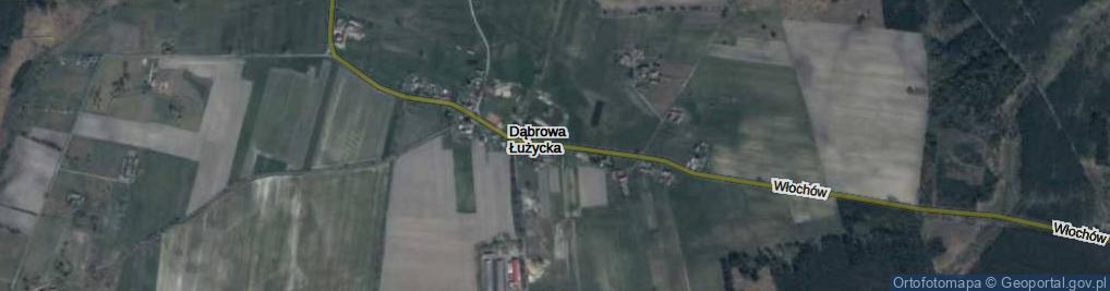 Zdjęcie satelitarne Dąbrowa Łużycka ul.